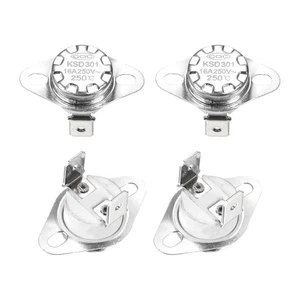 KSD301 Thermostat 250°C/482°F 16A NC Einstellen Snap Disc Temperaturschalter 4St - Bild 1 von 4