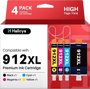 912XL kompatible Tintenpatronen - für HP - Schwarz & Farbe - 4er Pack - Bild 1 von 8