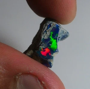 Ópalo azul liso áspero 7,55 quilates ópalo Welo etíope natural crudo, grado joyería - Imagen 1 de 7