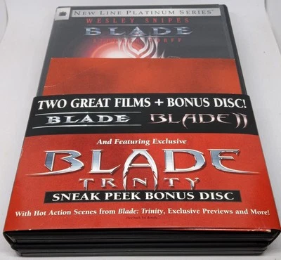 Blade & Blade II DVD 2 Pack W/Bonus Preview Disc 2004 Wesley Snipes — 第 1/4 张图片