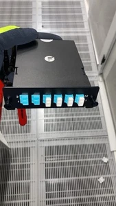 5 cassettes FHD MTP,12 fibres cassette OM3 MPO/MTP, 6XLC duplex Aqua,Type A -9879 - Photo 1/1