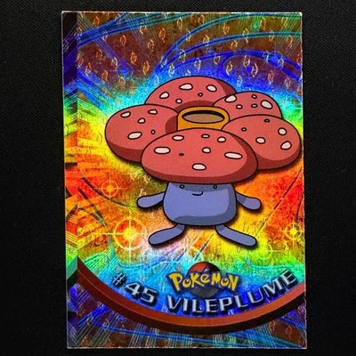 Topps Pokemon Edición de Animación TV Serie 1 Rainbow Holo Foil #45 Vileplume MC Foto 1 de 4