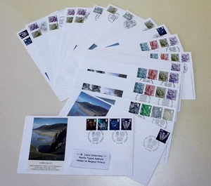 GB 1999 2009 REGIONAL ROYAL MAIL PICTORAL EMBLEM MIX 17 x FIRST DAY COVERS - Imagen 1 de 3