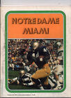 Notre Dame Vs Miami Of Ohio Program 1974  Mbx67