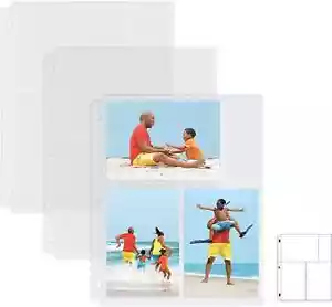25 Pack 4X6" Photo Album Refill Pages for 3 Ring Binder,Ultra-Clear Photo Sleeve - Picture 1 of 9