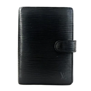 LOUIS VUITTON Epi Agenda Planer Notizbuch Hülle PM Schwarz Leder X03-0252 - Bild 1 von 24