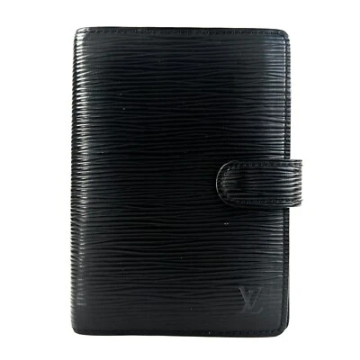 Cubierta para cuaderno LOUIS VUITTON Epi Agenda Planner PM cuero negro X03-0252 Foto 1 de 4