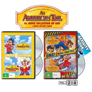 An American Tail | 4-Movie Collection (DVD, 3-Disc + Activity Book) PAL Region 4 - Picture 1 of 8