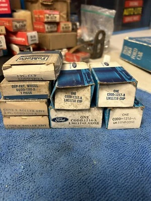 1960-1966 NOS Ford Mercury Mustang Falcon Comet КОМПЛЕКТ ПОДШИПНИКОВ ПЕРЕДНЕГО КОЛЕСА C0DD - Изображение 1 из 4
