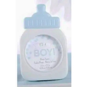 It's A Boy! Baby Bottle Mini Resin Photo Frame New One Per Package - Picture 1 of 1