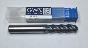 1/2" 4 FLUTE VARIABLE HELIX CARBIDE END MILL BALLNOSE nACo COATED CNC TOOL - Picture 1 of 5