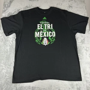 Camisa Adidas Adulto 2XL Negra Verde México Fútbol Fútbol Fútbol Hombre - Imagen 1 de 8