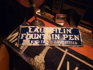 Antique Blue Cobalt INK PEN Store Advertising C1920 - Picture 1 of 6