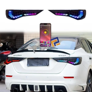 For 2020-24 Nissan Sentra RGB LED SR Animation Sequential Rear Lamps Tail Lights - Picture 1 of 10
