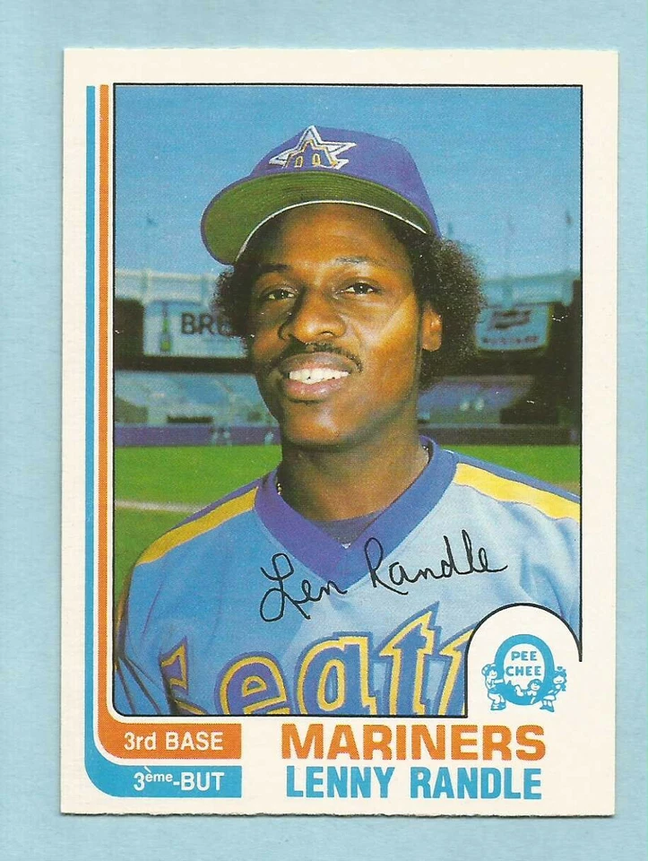 1982 OPC O-Pee-Chee Baseball Lenny Randle #312 Seattle Mariners NM/MT - Image 1 of 1