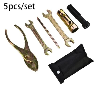 Kit de ferramentas soquete alicate chave chave ignição motocicleta com bolso de armazenamento - Imagem 1 de 4