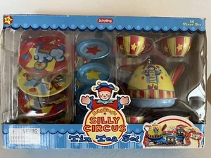 2009 Schylling Silly Circus 15 Piece Tin Tea Set - Picture 1 of 3