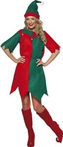 Smiffys Elf Costume, Red & Green (Size M)