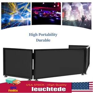 Tabletop DJ Event Facade White &Black Scrims Metal Frame Booth & Travel Bag Case - Picture 1 of 12