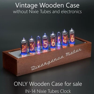 Wooden Case for Nixie Tubes Clock "Divergence Meter Mini" [IN-14, IN-8-2, Z573] - Image 1 of 4