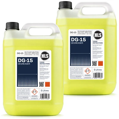 HLS SUPPLIES DG-15 Kitchen Degreaser - Fast Acting Cleaner & Degreaser 2 x 5L Pack (10L)