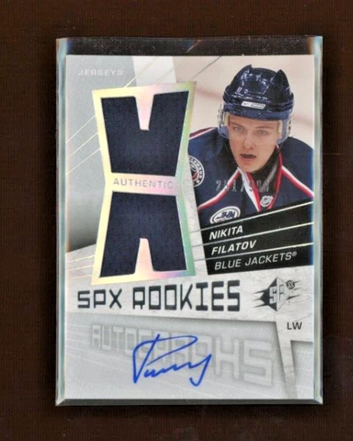 2008-09 SPx Rookies Jersey Autograph #159 Nikita Filatov RC 251/999   *S6745 - Image 1 of 1