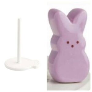 Nora Fleming Paper Towel Holder and Mini Peeps Bunny Rabbit New In Hand