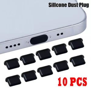 New 10 PCS Type-C Dust Cover Silicone Plug Protector for USB Charging Port - Zdjęcie 1 z 5