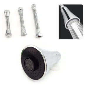 Kitchen Tap Nozzle Adjustable Pressure 360° Swivel Water Saving Faucet Adapter - Picture 1 of 17