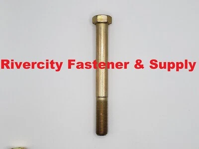 7/16-20x4-1/2 Hex Head Cap Screws 7/16-20 x 4.5 Bolts 7/16x20 x 4-1/2 Grade 8 - Image 1 of 4