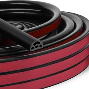 Weather Stripping Door Seal Strip D-Shape Silicone Weatherstrip Self Adhesive Ta - Picture 1 of 7
