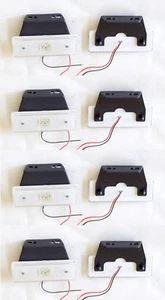 8 24V Side LED Marker White Clear Front Light Indicator Bus Van Truck Lorry NEW - Bild 1 von 6