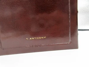 T. Anthony Journal 8" Leather Hardcover 224 Lined Pages Burgundy - Picture 1 of 10