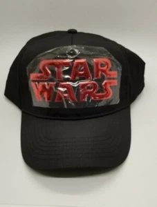 Disney PARKS - Black w/ Red Lettering Star Wars - Adjustable Hat - Cap NEW TAGS - Picture 1 of 12