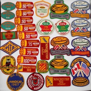 1960's - 70's Lot of 32 Winchester Remington Skeet Trap Shotgun Shooting Patches - Picture 1 of 18