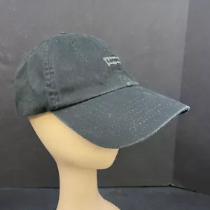 Cappello con strapback regolabile Levi's Strauss da uomo classico logo ricamato nero - Foto 1 di 8