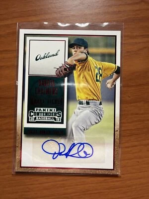 2015 Panini Contenders Red Foil Draft Ticket Autograph #16 Dakota Chalmers - Image 1 of 2