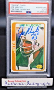Joe Klecko Firmado/Autografiado 1978 Topps #287 Rookie RC con Salón de la Fama 23 Certificado de Autenticidad PSA - Imagen 1 de 3
