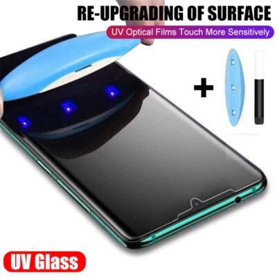 Full Glue UV Tempered Glass Screen Protector For OnePlus 11 7T Pro 10 Pro 9Pro 8 - Image 1 of 4
