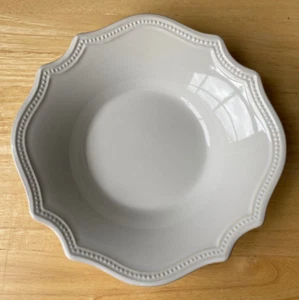 3 LENOX FRENCH PERLE BEAD WHITE 8 3/8" Pasta Bowls - 2 Sets Available - Picture 1 of 4