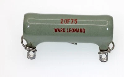 VINTAGE WARD LEONARD 20F VITROHM RADIO RESISTOR, 75 ohm 20W, 20F75WL - Image 1 of 2