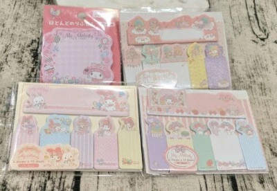 Cute My Melody Little Twin Stars Sticky Note Memo Pad Index Flag Bookmark Sanrio - Image 1 of 4