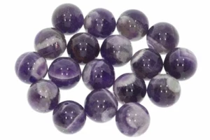 10 uds. (0,80 € */ 1 ud.) 10S178 - Amatista encuadernada Ø 10 mm bola piedra preciosa  - Imagen 1 de 2