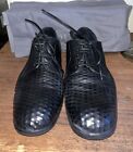 Alexander McQueen Men's Scarpa Pelle Shelton Black Oxford Shoes 9.5 US 40
