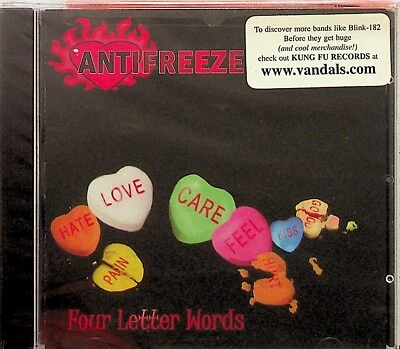 ANTIFREEZE Four Letter Words CD (NEW 2001 Kung-Fu Pop-Punk) blink 182 labelmates - Image 1 of 2