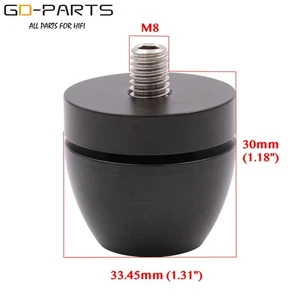 Altoparlante AMP Isolamento CD Ammortizzatore Piedini Supporto Pad Base M8 Bullone Altezza Regolabile 1P - Foto 1 di 8