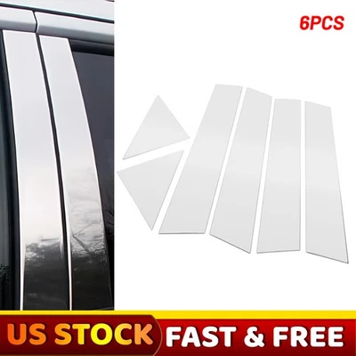 Cubiertas de moldura de poste de pilar de puerta para Chrysler 300/300C Dodge Magnum 2005-2010 6 piezas Foto 1 de 4