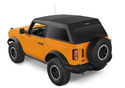 For Ford Bronco 21-24 Bestop 56872-35 Trektop Slantback Black Diamond Soft Top Foto 1 de 4