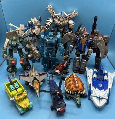 Transformers Figure Lot Quake Grimlock Rid X-Brawn Swoop Towline Terragator - Image 1 of 4