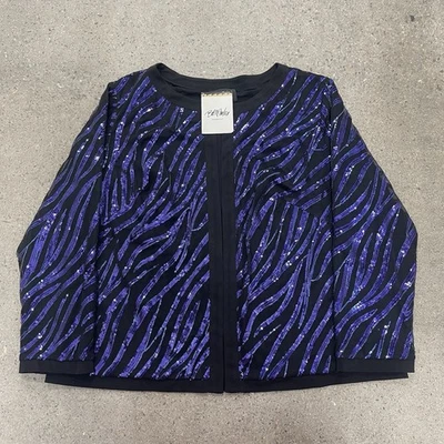 Bob Mackie Sequin Glitter Jacket Size 1X NWT - Image 1 of 4